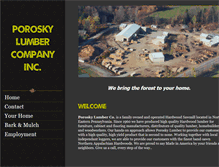 Tablet Screenshot of poroskylumber.com